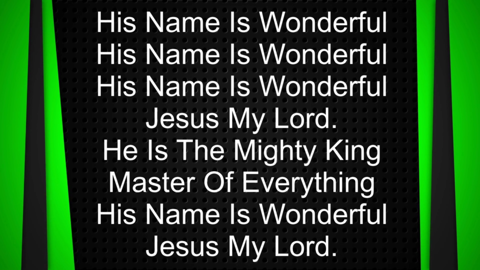 His Name Is Wonderful His Name Is Wonderful
