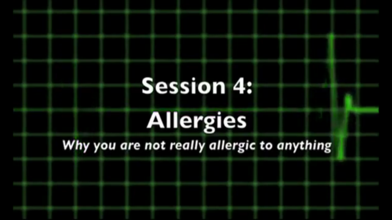 Episode 4 - Allergies (Why you are not really allergic to anything)